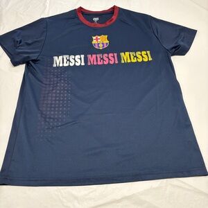 Lionel Messi FCB Barcelona Futbol Soccer Shirt Jersey Mens XL